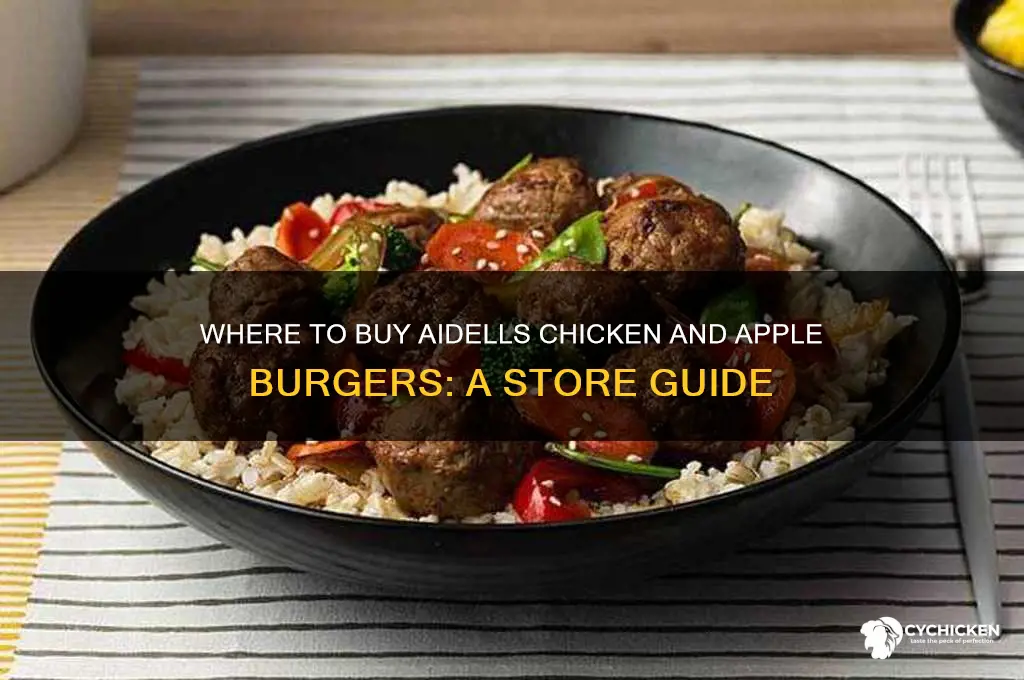 what stores carry aidells chicken and apple burgers