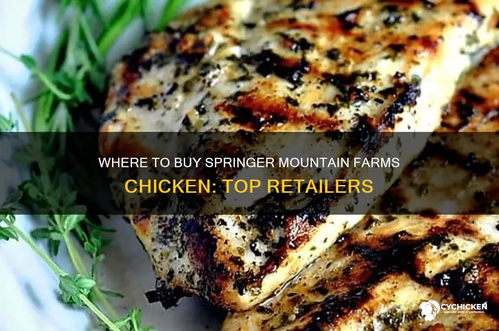 what stores sell springer mountain farms chicken