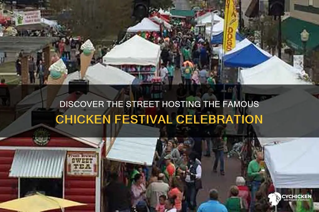 what street is where the chicken festival o