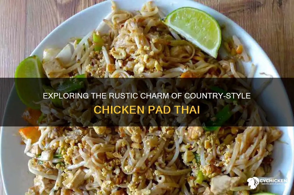 what style is chicken pad thai country style