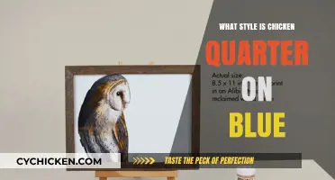 Chicken Quarter on Blue: Unveiling the Artistic Style and Culinary Charm