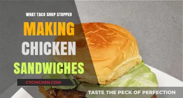 Which Taco Shop Discontinued Their Famous Chicken Sandwiches?