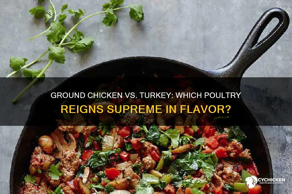 what tastes better ground chicken or turkey