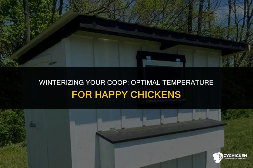 what temerature should a chicken coop ne in the winter