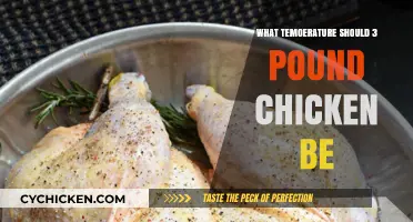 Perfectly Cooked 3-Pound Chicken: Ideal Temperature Guide for Juiciness