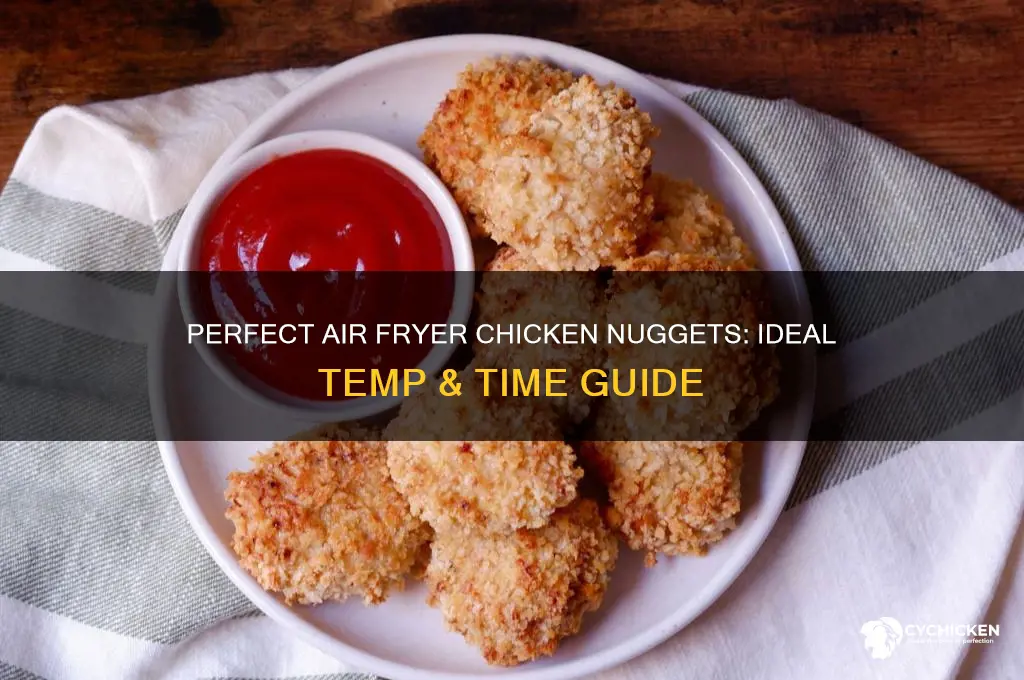 what temp and time for chicken nuggets in air fryer