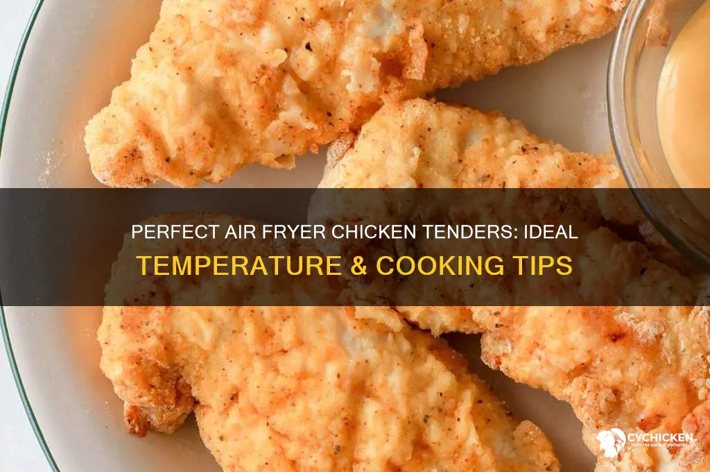 what temp chicken tenders in air fryer
