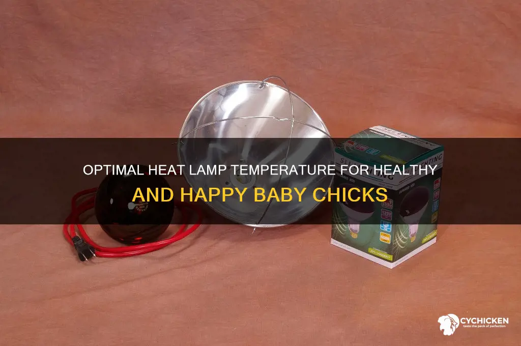 what temp do chicks need heat lamp