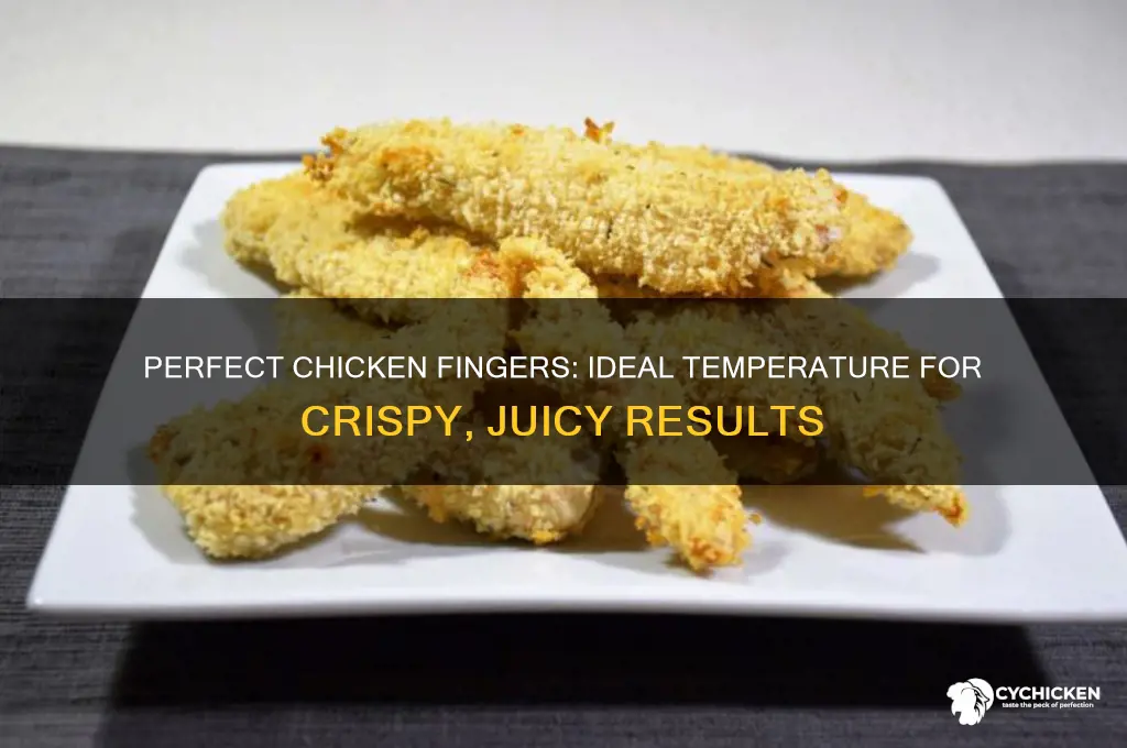 what temp do you baje chicken fingerd