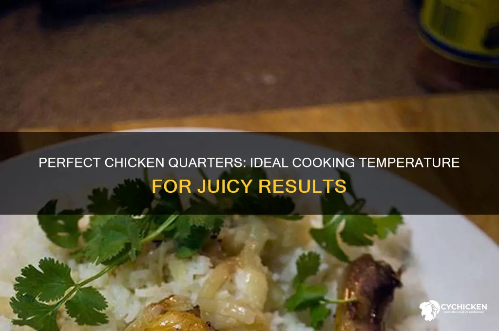 what temp do you need chicken quarters