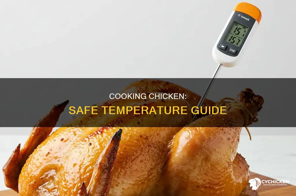 what temp does chicken need to be cookee to