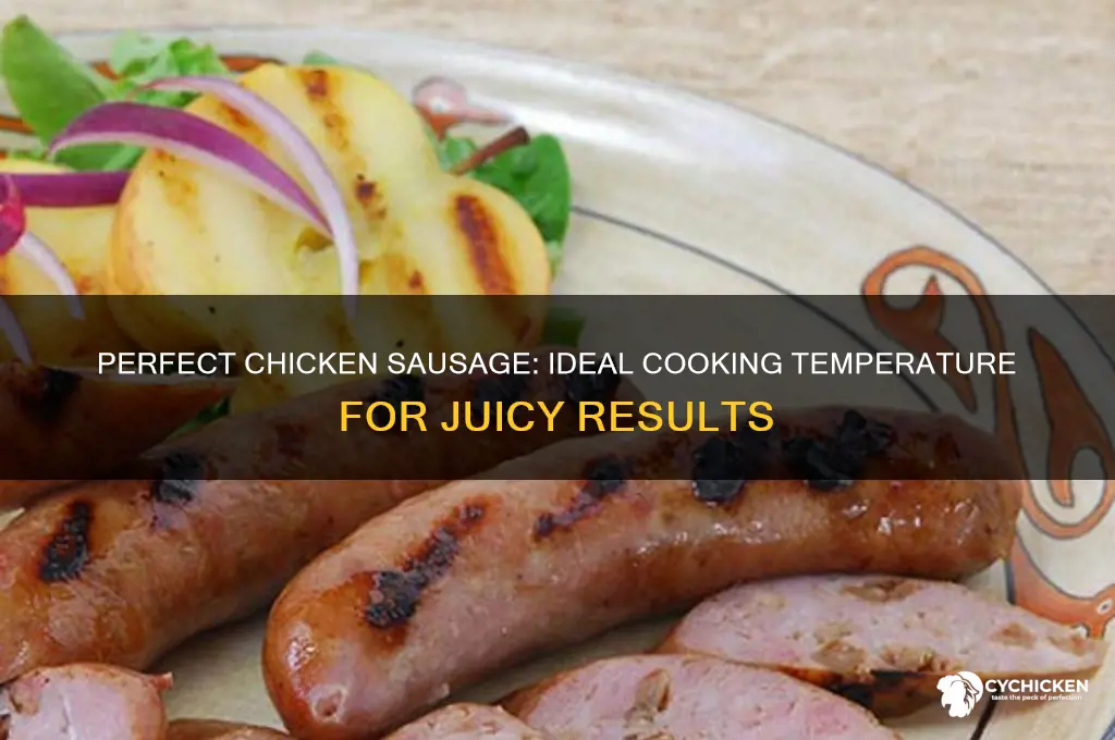 what temp does chicken sausage need to be