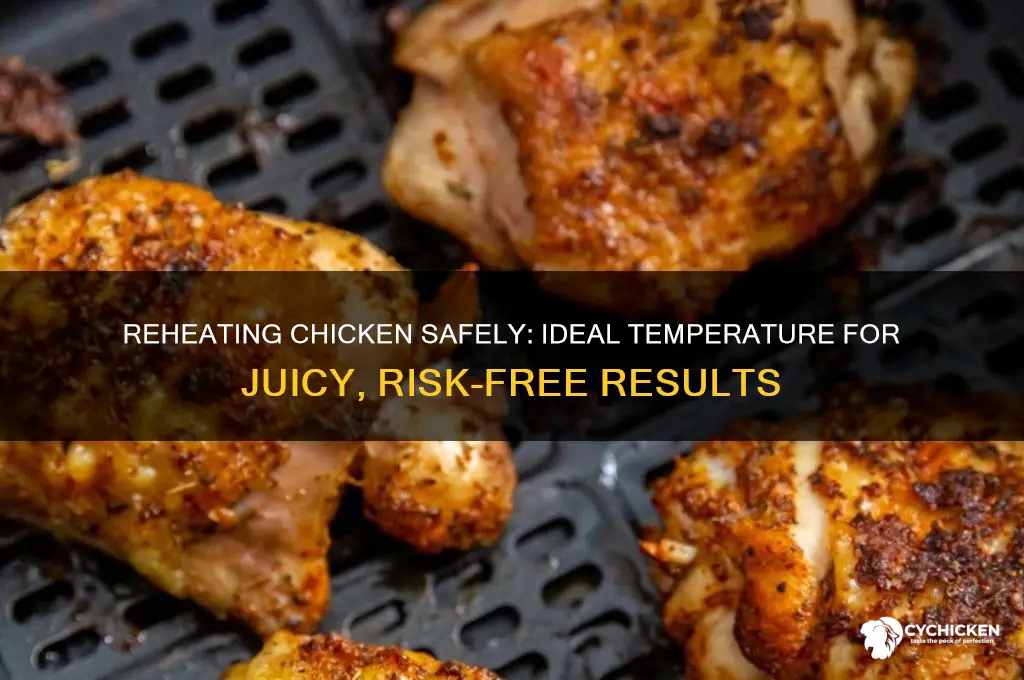 what temp does reheated chicken need to be