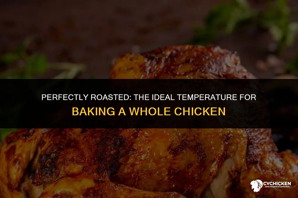 what temp for baking a whole chicken