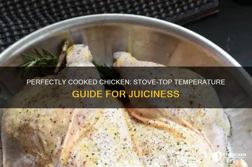 what temp is chicken done on stove