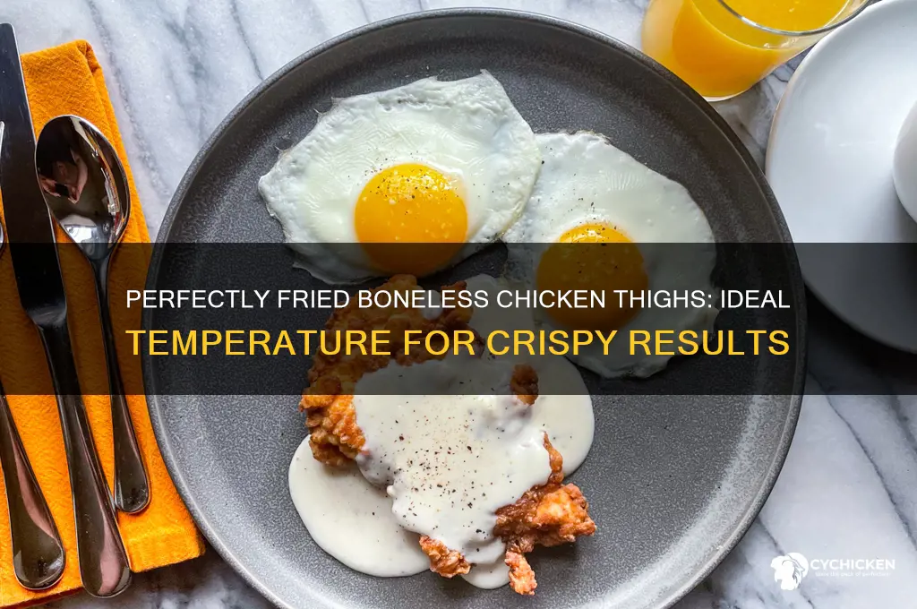 what temp is fried boneless chicken thighs done