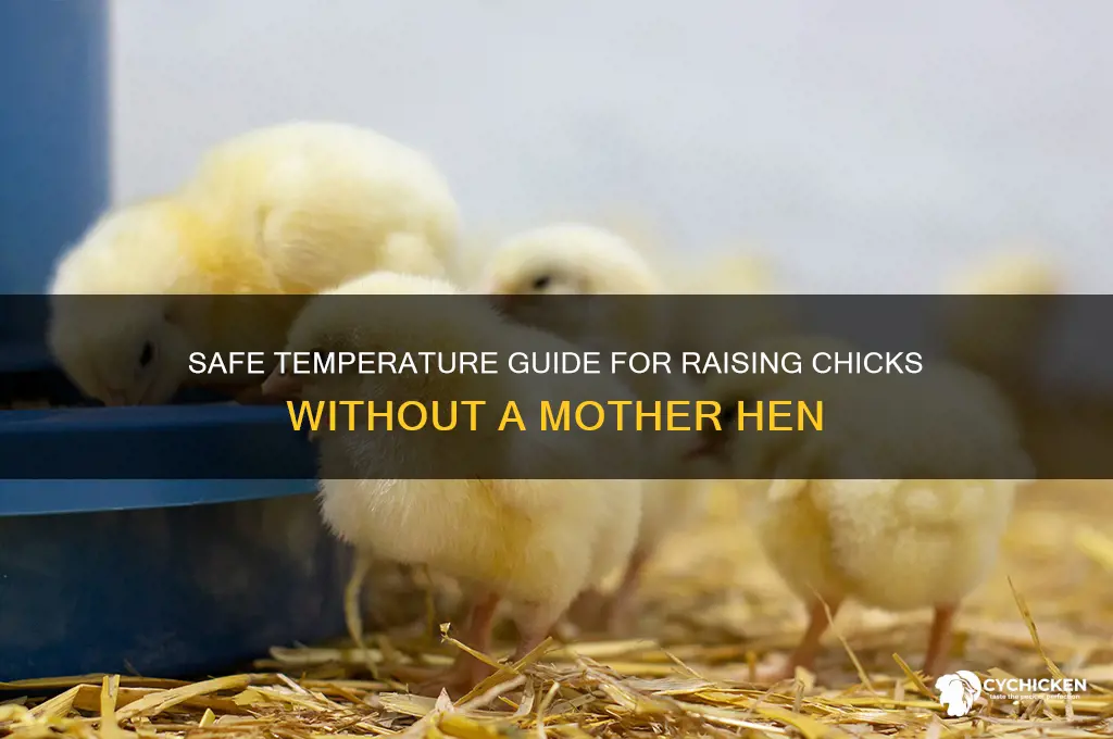 what temp is ok for chicks without mama