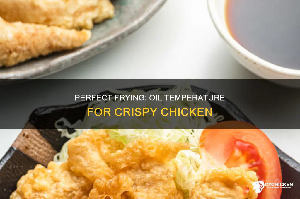 what temp should fryer oil be at for chicke