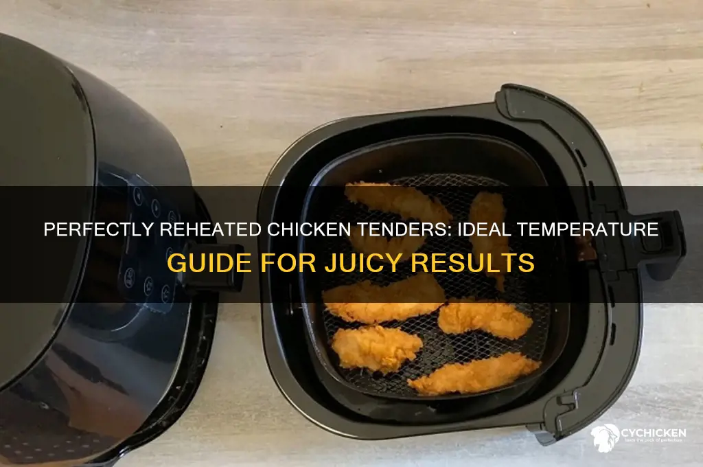 what temp should i reheat chicken tendeds