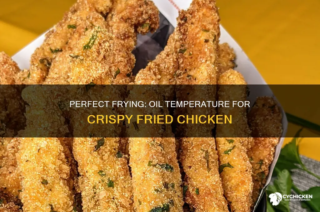 what temp should the oil be for feied chicken