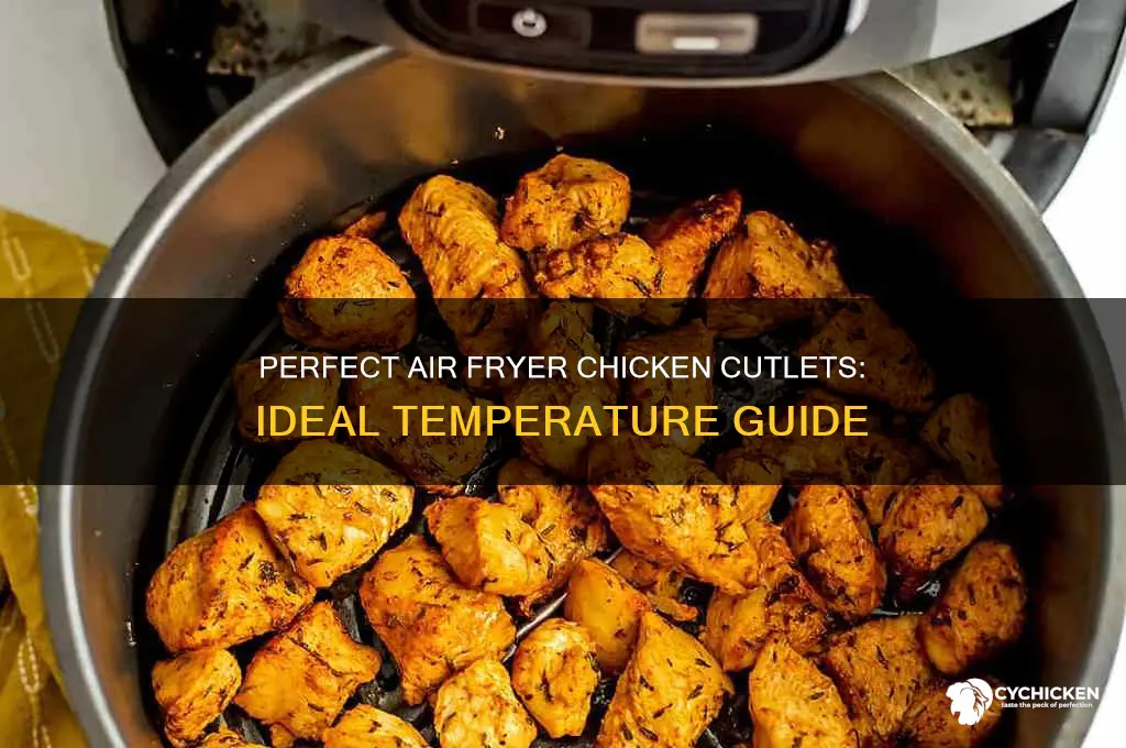 what temp to air fryer chicken cutlets