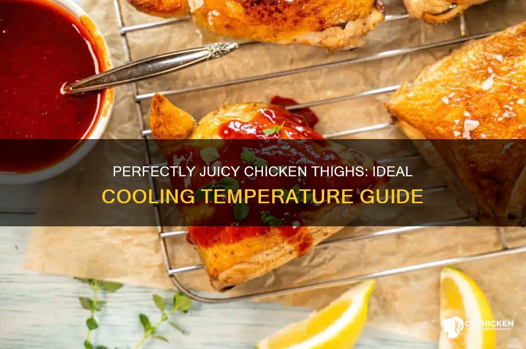 what temp to cool chicken thighs
