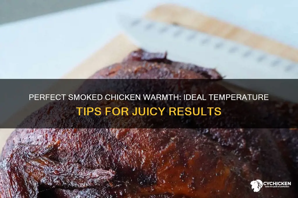 what temp to keep smoked chicken warm