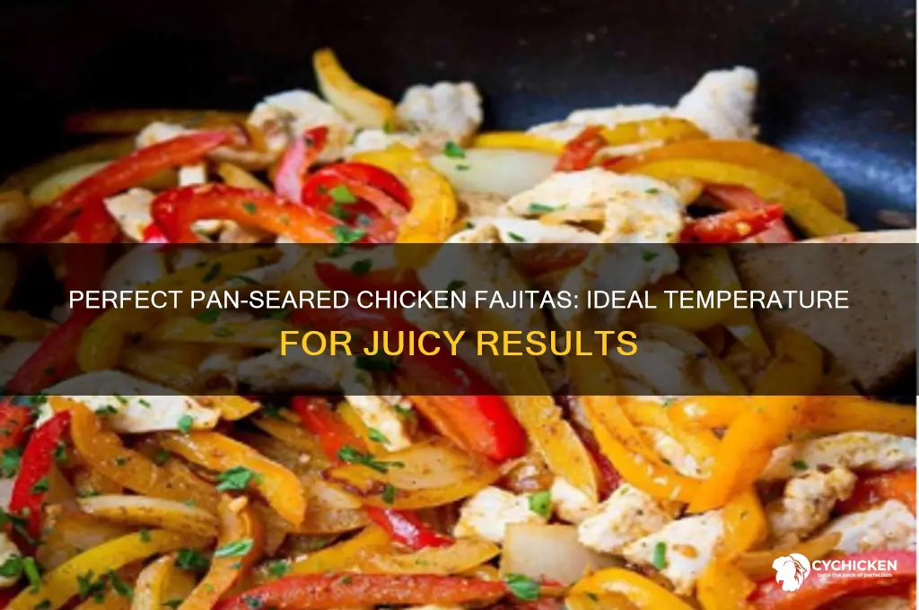 what temp to pan suate chicken fajita