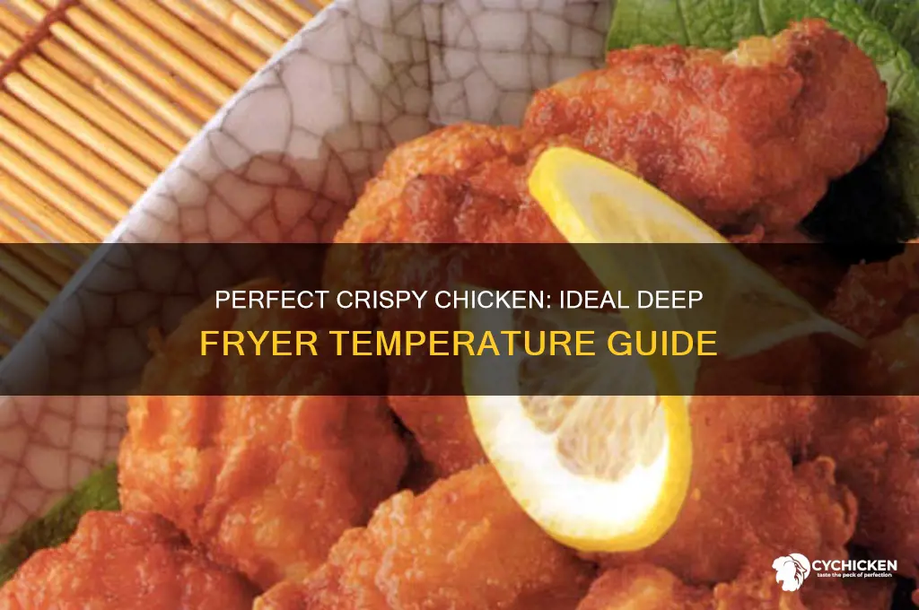 what temp to set deep fryer for chicken