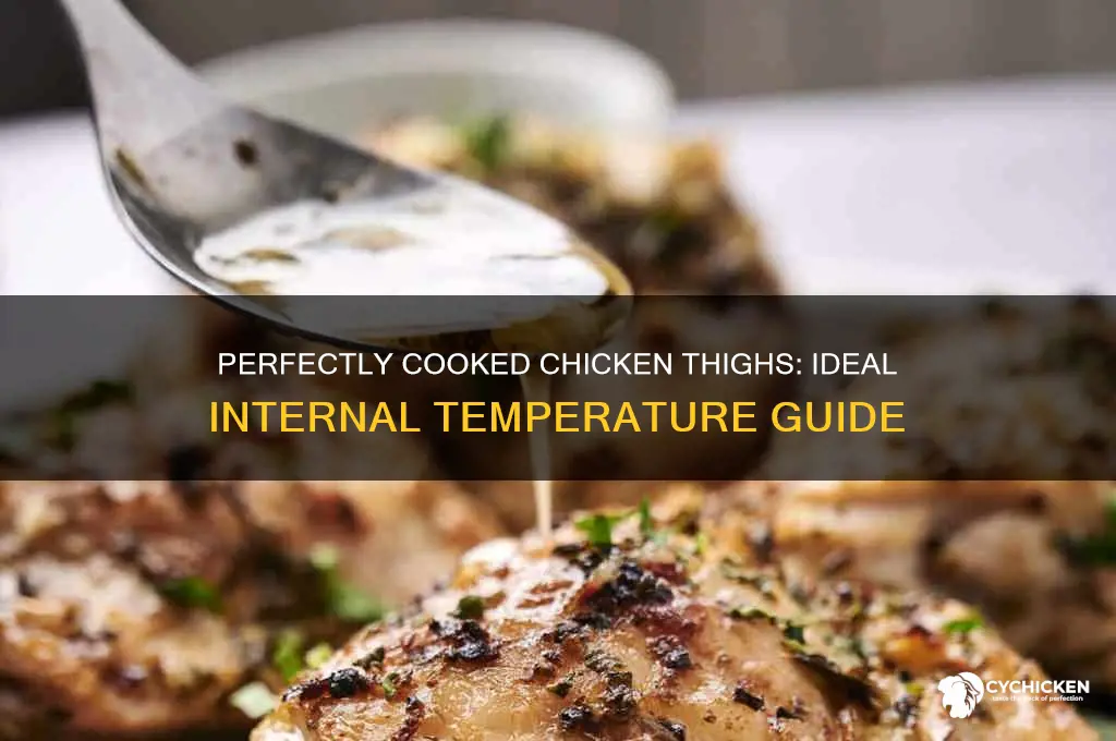 what temperature chicken thighs should have to be finished