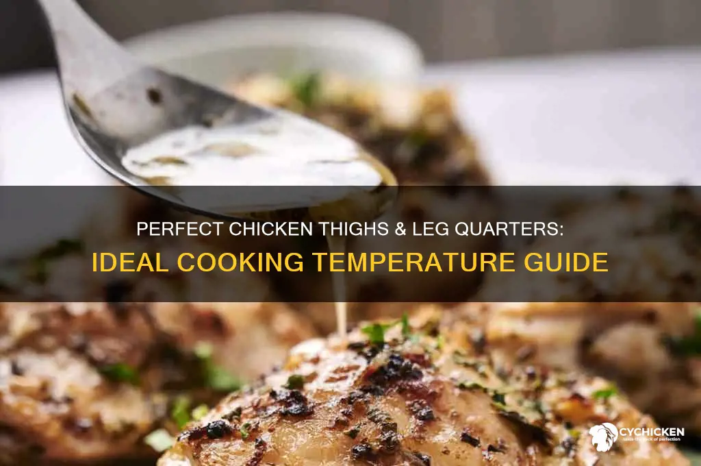 what temperature do i cook chicken thigh and leg quarters