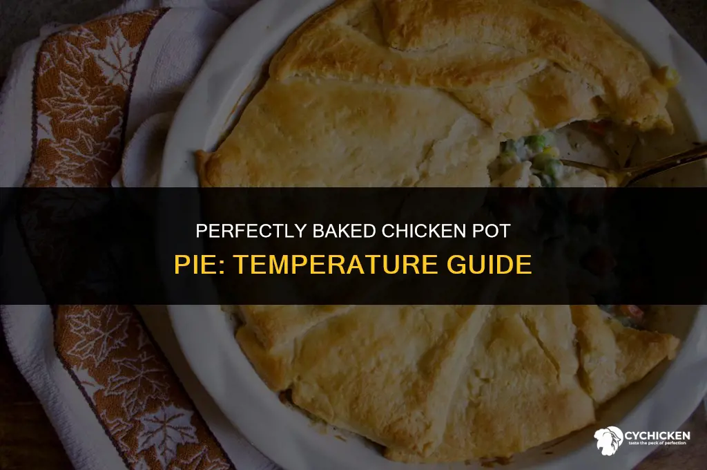 what temperature do you cook chicken pot pie on