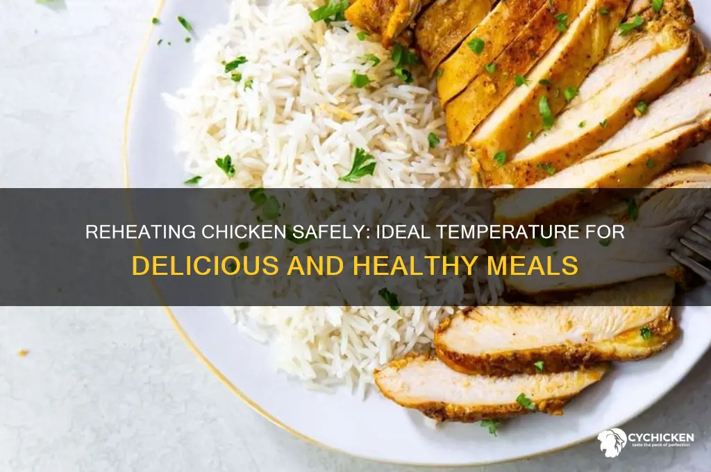 what temperature does reheated chicken need to be