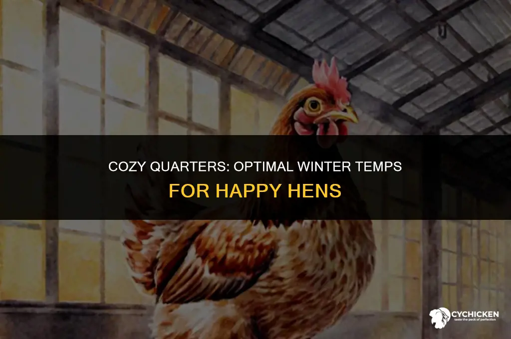 what temperature should a chicken coop be in the winter