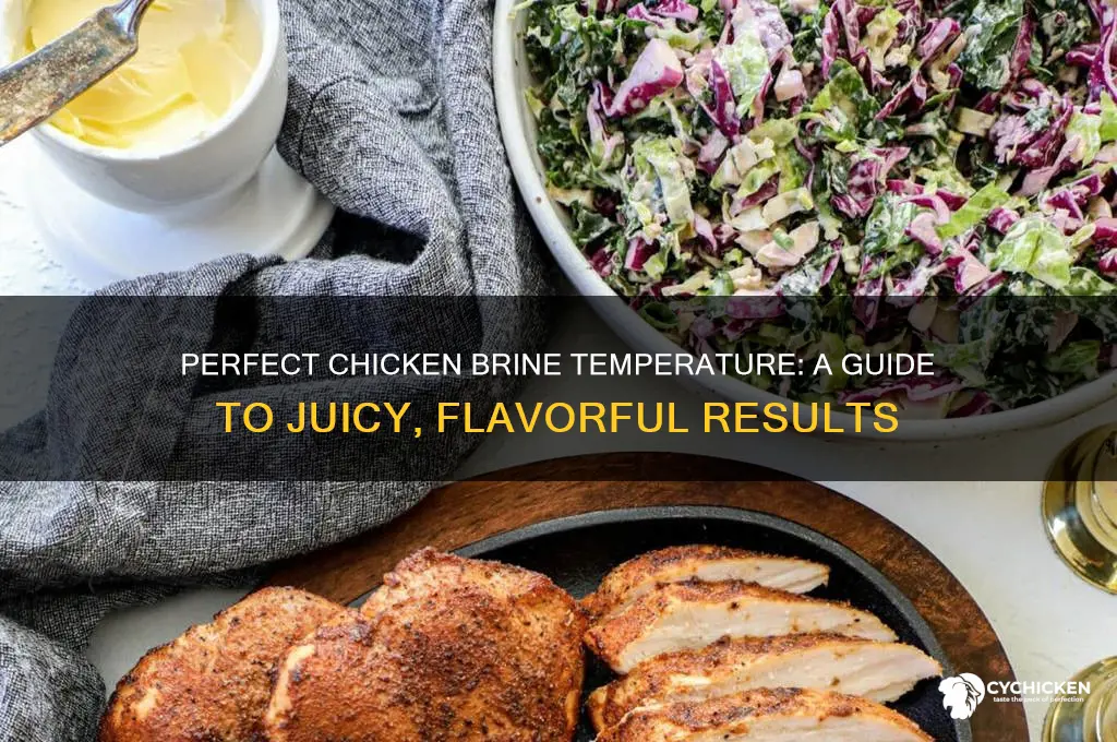 what temperature should brine be for chicken