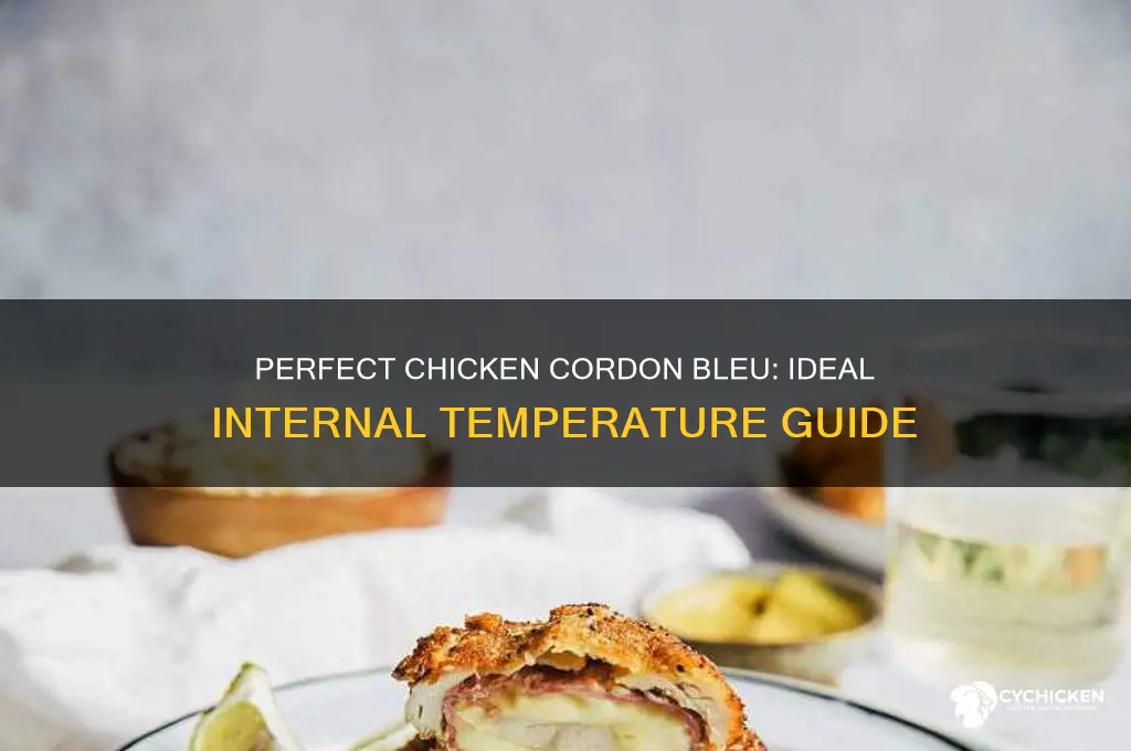 what temperature should chicken cordon bleu chicken be