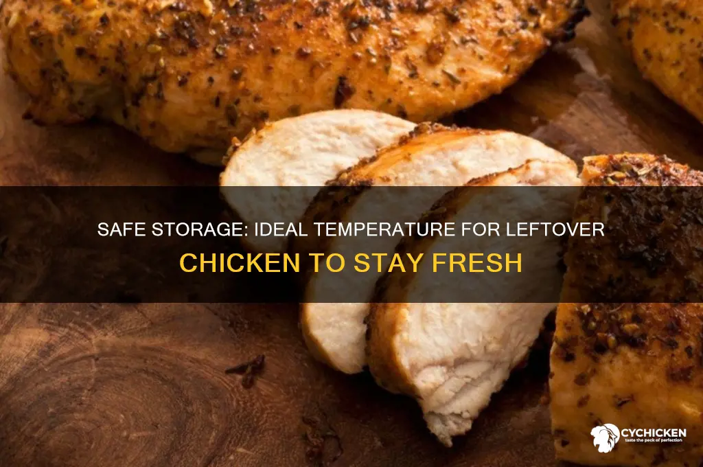 what temperature should leftover chicken be kept in
