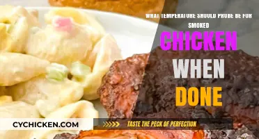 Smoked Chicken: Meat Probe Temperature Check