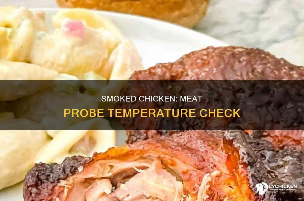 what temperature should probe be for smoked chicken when done