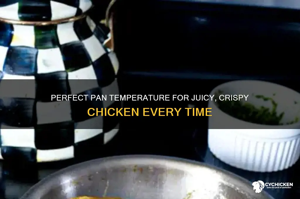 what temperature should the pan be for chicken