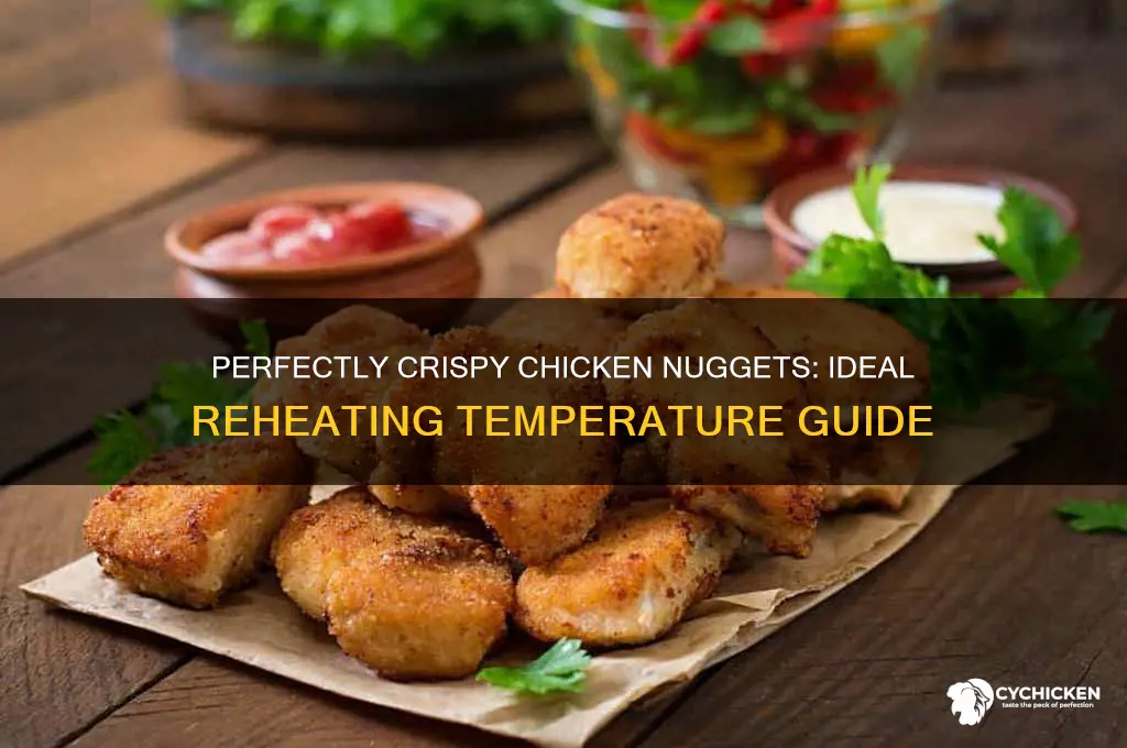 what temperature to reheat chicken nuggets
