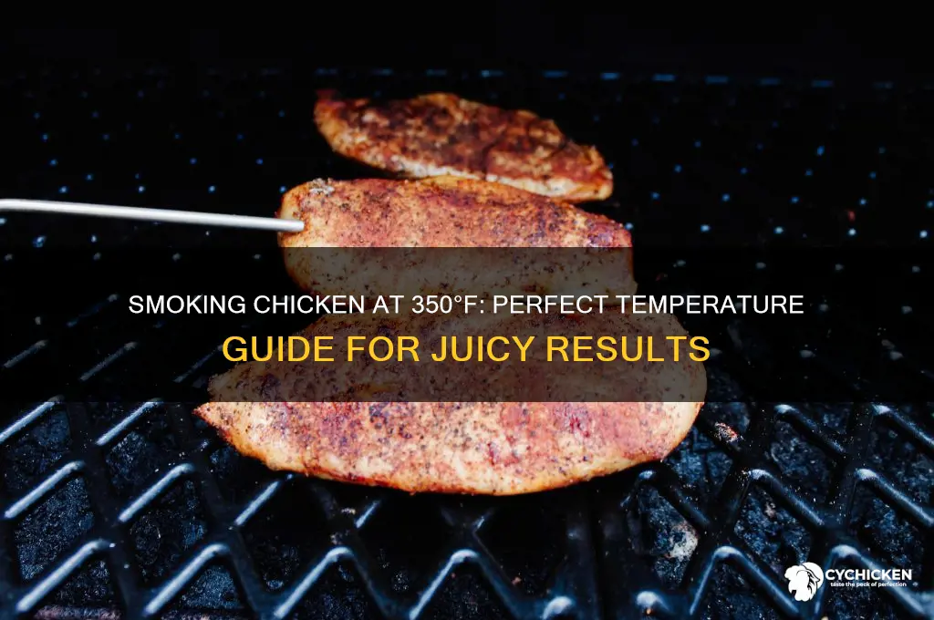 what temperature to smoke chicken at 350 degrees
