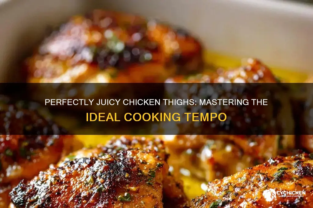 what tempo cook chicken thighs