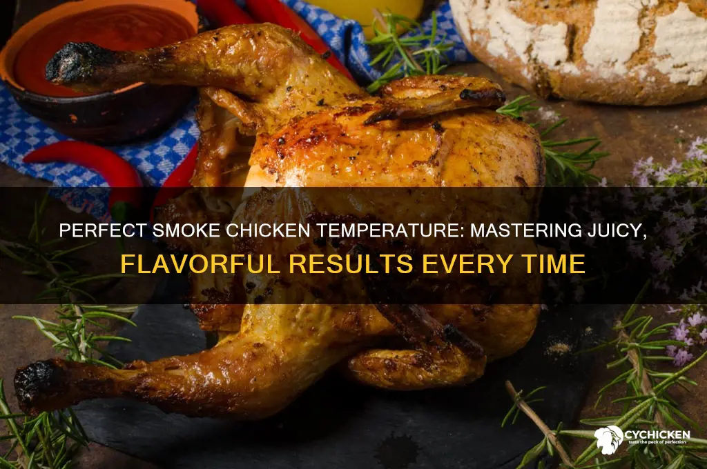 what temptrature to yous smoke chicken at