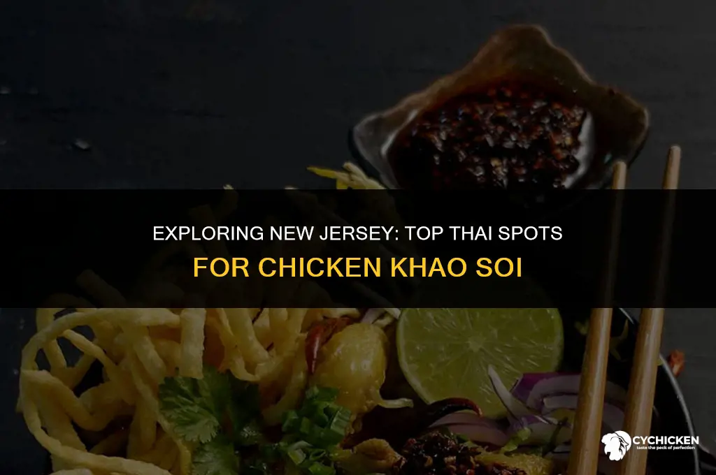 what thai restaurants in new jersey serve chicken khaoi soi