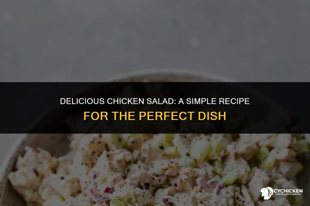 what the best way to make chicken salad