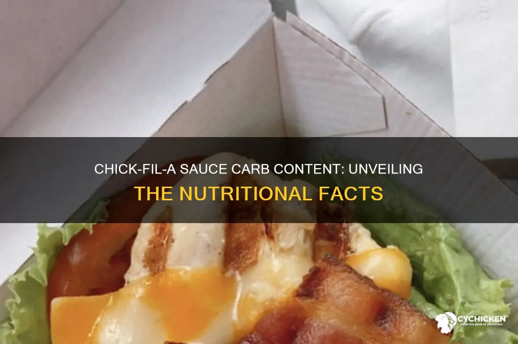 what the carb content in chick fil a sauce