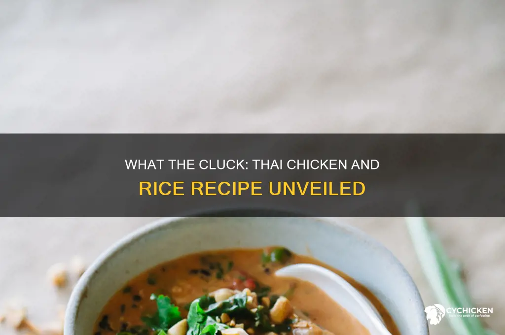 what the cluck thai chicken and rice