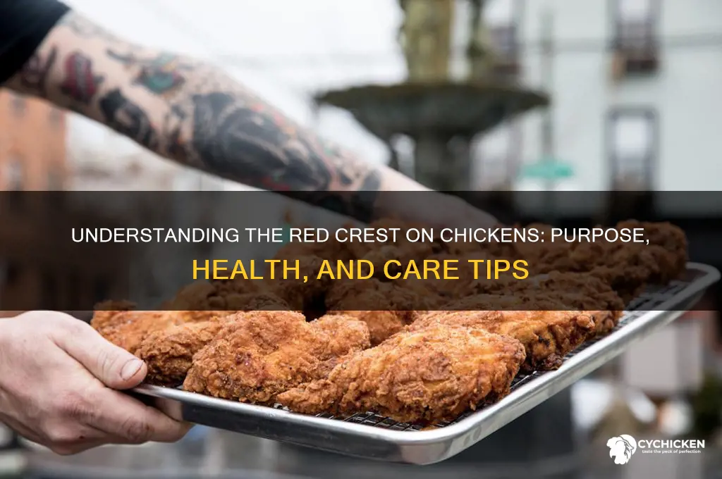 what the red crest on a chicken