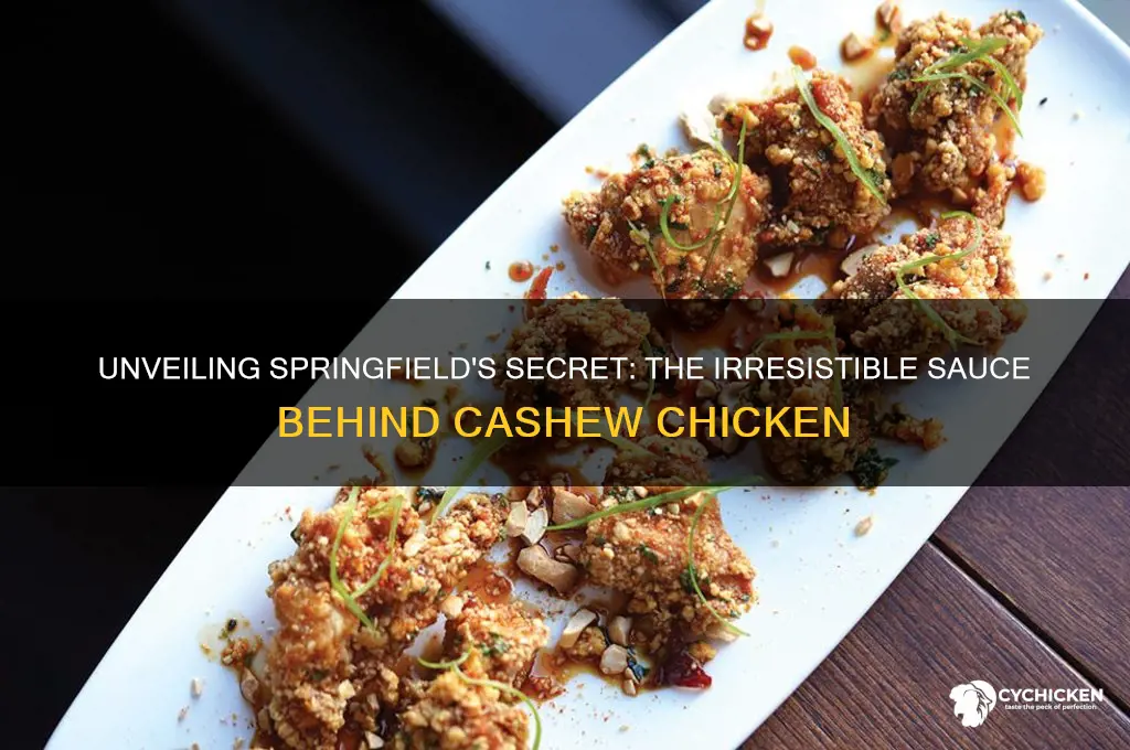 what the sauce on springfield style cashew chicken